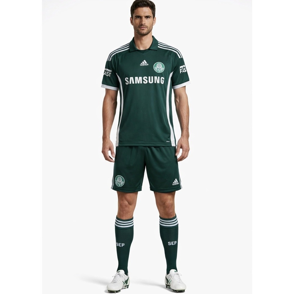 Adidas Palmeiras Soccer Jersey Mens Medium Green Samsung Ciro 7 Brazil